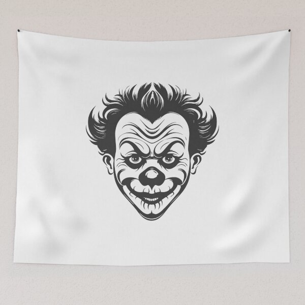 Item preview, vintage circus clown designed and sold by itswallcraft.