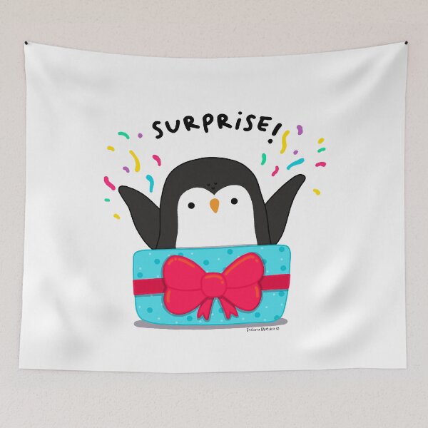 Item preview, Surprise Peguin in Gift Box designed and sold by julianamotzko.