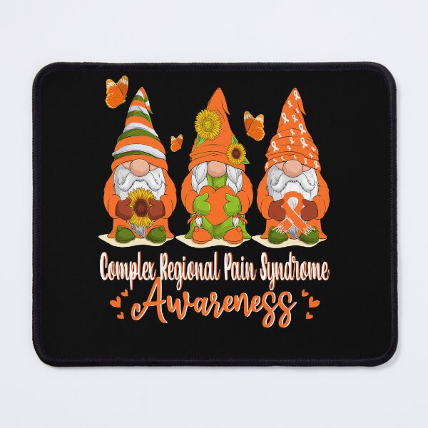 Item preview, CRPS Awareness Gnomes Sunflowers Orange Ribbon designed and sold by Nocturnal-Vines.