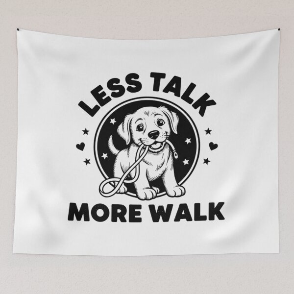Item preview, Less Talk More Walk - Funny Dog Walking Puppy designed and sold by Mason-Pride.