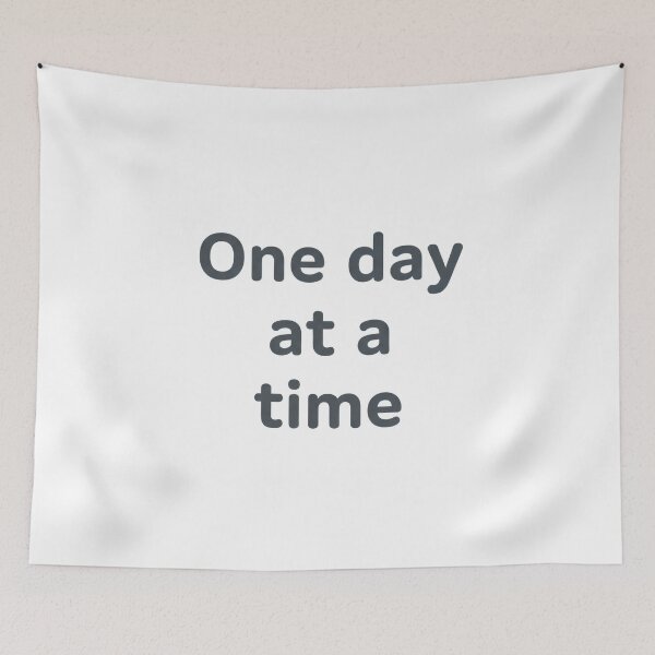 Item preview, Minimalist "One Day At A Time" T-Shirt | Simple Mental Health Affirmation Tee | Modern Typography designed and sold by Zara’s shop.