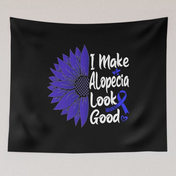 Item preview, Empowering Alopecia Awareness Purple Sunflower Design designed and sold by Nocturnal-Vines.