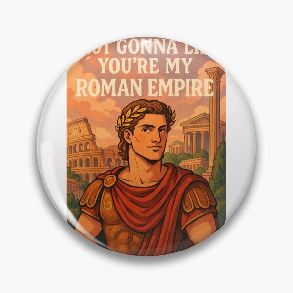 Item preview, Playful Roman Empire Flirt Message with Handsome Emperor and Ancient Ruins designed and sold by Places On Earth.