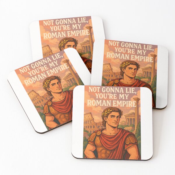 Item preview, Playful Roman Empire Flirt Message with Handsome Emperor and Ancient Ruins designed and sold by Places On Earth.