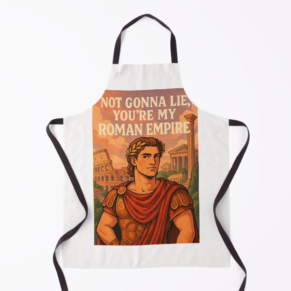 Item preview, Playful Roman Empire Flirt Message with Handsome Emperor and Ancient Ruins designed and sold by Places On Earth.