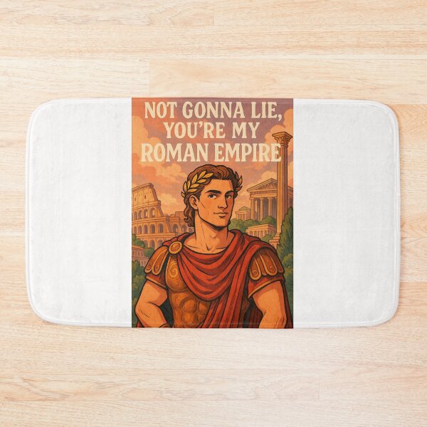 Item preview, Playful Roman Empire Flirt Message with Handsome Emperor and Ancient Ruins designed and sold by Places On Earth.