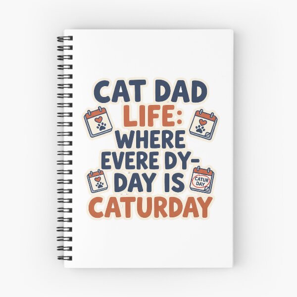 Item preview, Cat Dad Life Where Every Day Is Caturday designed and sold by Quillway.