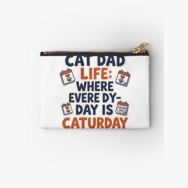 Item preview, Cat Dad Life Where Every Day Is Caturday designed and sold by Quillway.