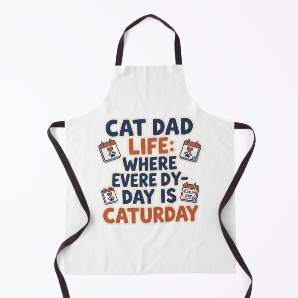 Item preview, Cat Dad Life Where Every Day Is Caturday designed and sold by Quillway.