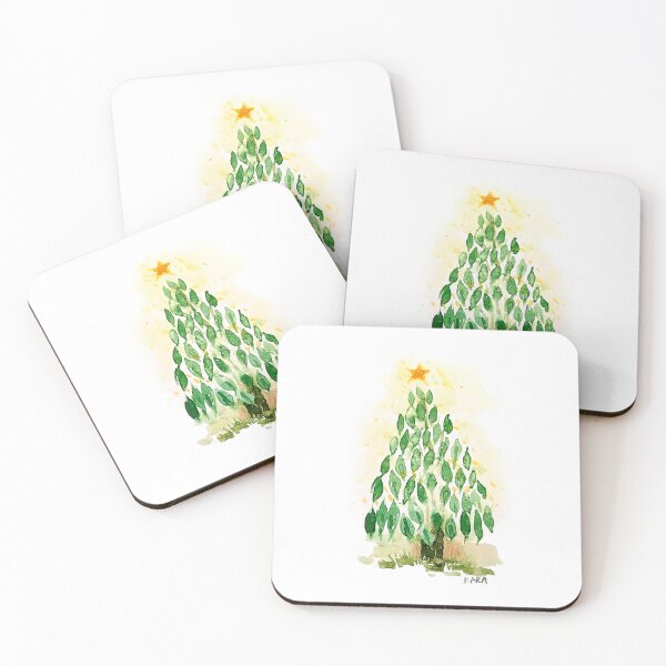 Item preview, Watercolor Holiday and Forever Tree designed and sold by Kara Draws.