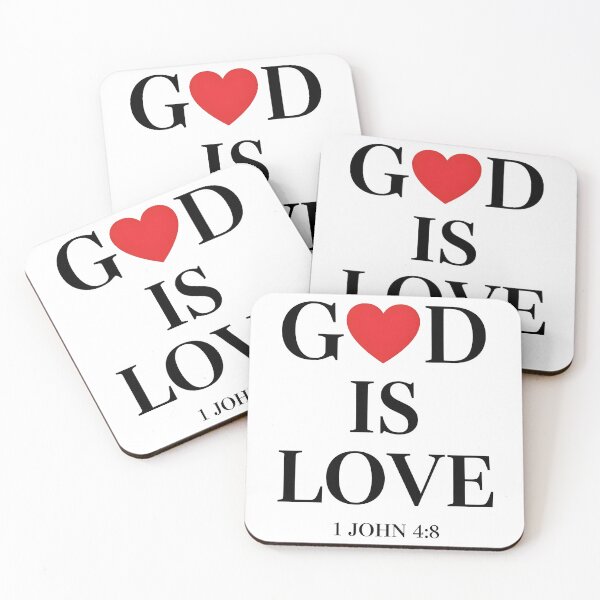 Item preview, Christian Quote Typography Design God Is Love 1 John 4:8. designed and sold by loveandlightrb.