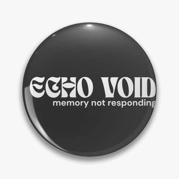 Artikelvorschau, ECHO VOID. Speicher reagiert nicht. (Weiße Edition) – Minimalistischer Text | Zitat aus dem Glitch-Absurdismus | RETL-Stil entworfen und verkauft von RETL.