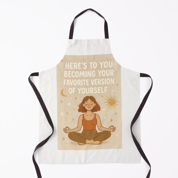 Item preview, Inspirational Greeting for Personal Growth with Meditative Woman and Cosmic Elements designed and sold by Places On Earth.