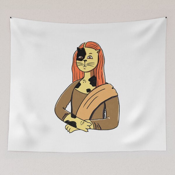 Item preview, cat monalisa designed and sold by itswallcraft.