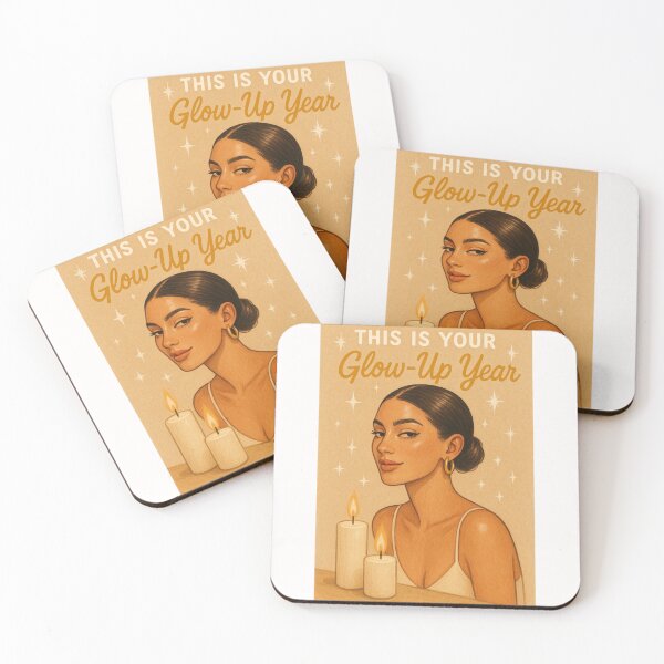 Item preview, Empowering Glow-Up Greeting with Confident Woman and Candlelight Ambience designed and sold by Places On Earth.