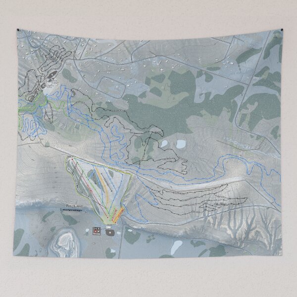 Artikelvorschau, Birch Hill Resort Trail Map entworfen und verkauft von Mapsynergy.