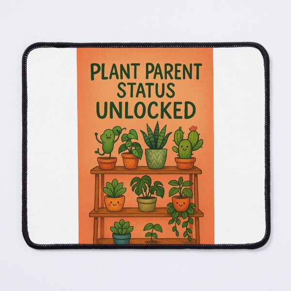 Item preview, Funny Plant Parent Achievement Greeting with Happy Potted Plants on Shelf designed and sold by Places On Earth.