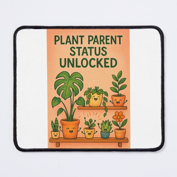 Item preview, Playful Plant Parent Greeting with Happy Houseplants and Milestone Cheer designed and sold by Places On Earth.
