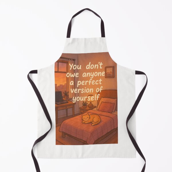 Item preview, Comforting Self-Worth Affirmation with Cat and Cozy Bedroom at Sunset designed and sold by Places On Earth.