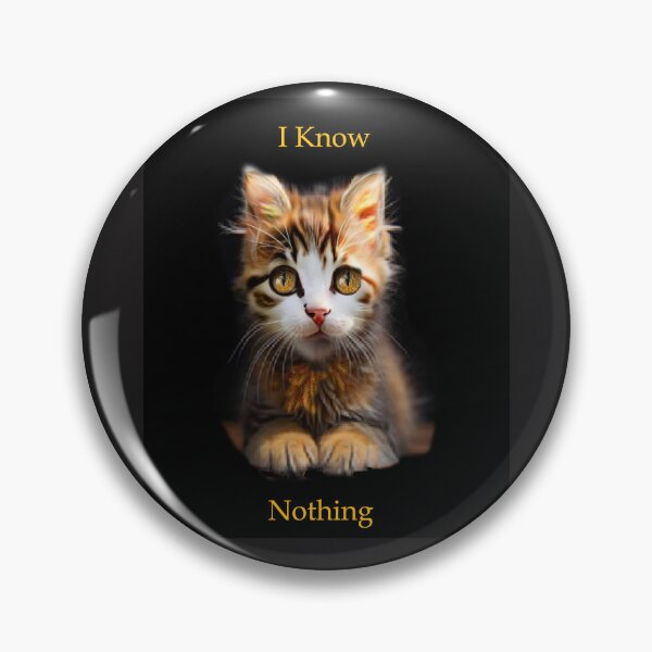 Item preview, I Know Nothing designed and sold by Patricia Brown.