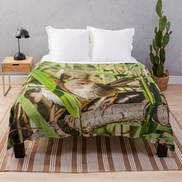 Item preview, Australian Wren in the Reeds – Soft Nature Artwork designed and sold by Michael van der Hoorn.