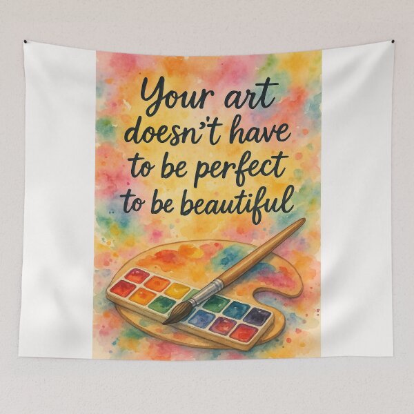 Item preview, Inspirational Watercolor Greeting with Affirmation for Creative Freedom designed and sold by Places On Earth.