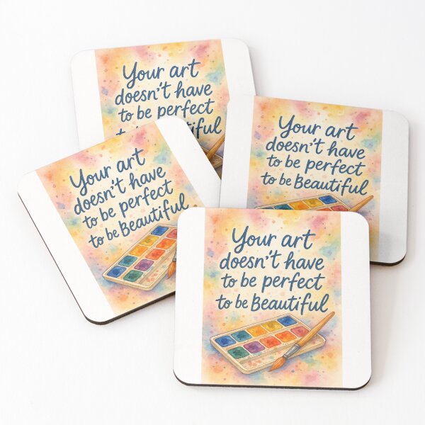 Item preview, Empowering Watercolor Affirmation for Artists with Colorful Palette designed and sold by Places On Earth.