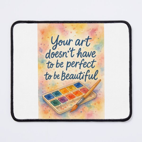 Item preview, Empowering Watercolor Affirmation for Artists with Colorful Palette designed and sold by Places On Earth.