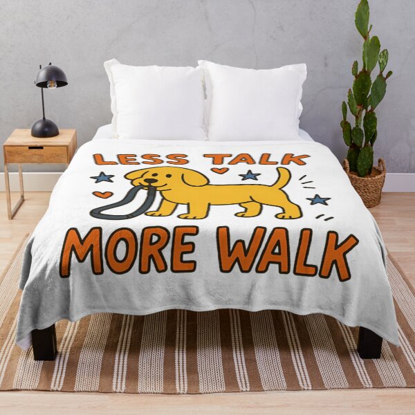 Item preview, Less Talk More Walk - Funny Dog With Leash designed and sold by Mason-Pride.