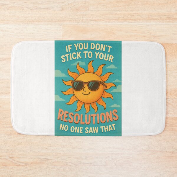 Item preview, Playful New Year Resolution Greeting with Sunglasses Sun and Sky designed and sold by Places On Earth.
