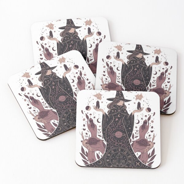 Item preview, Enchanted Black Witch Moon Magic designed and sold by Pollock.
