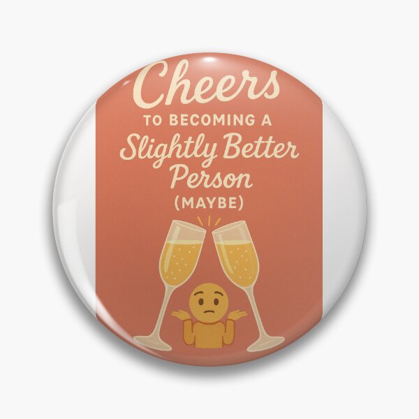 Item preview, Funny New Year Greeting with Champagne Toast and Shrug Emoji designed and sold by Places On Earth.