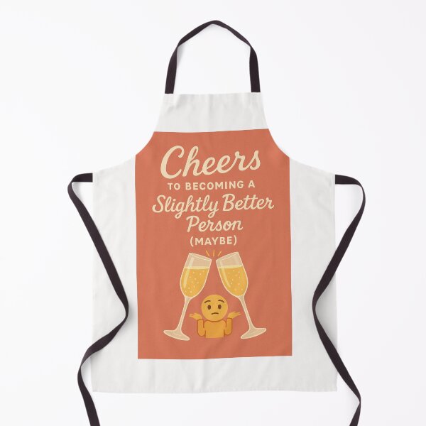 Item preview, Funny New Year Greeting with Champagne Toast and Shrug Emoji designed and sold by Places On Earth.
