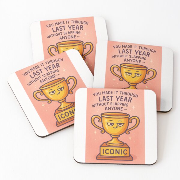 Item preview, Sarcastic Achievement Trophy Greeting for Making It Through Last Year designed and sold by Places On Earth.