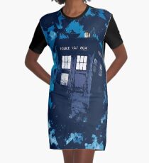 Police Box Graphic T-Shirt Dress