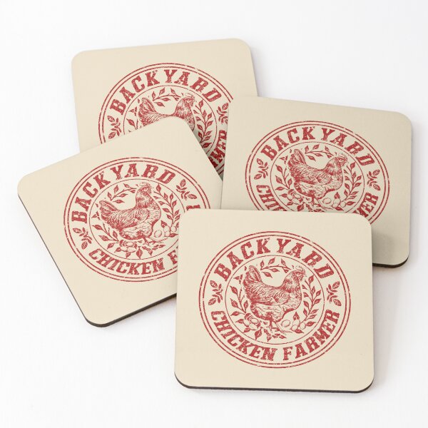 Item preview, Retro Backyard Chicken Farmer Badge – Vintage Chicken & Floral Design designed and sold by Dmetalx Art Apparel.