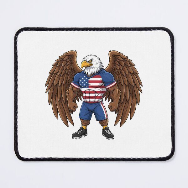 Item preview, Strong American Eagle Football Mascot 2026 designed and sold by ArtByKatti.