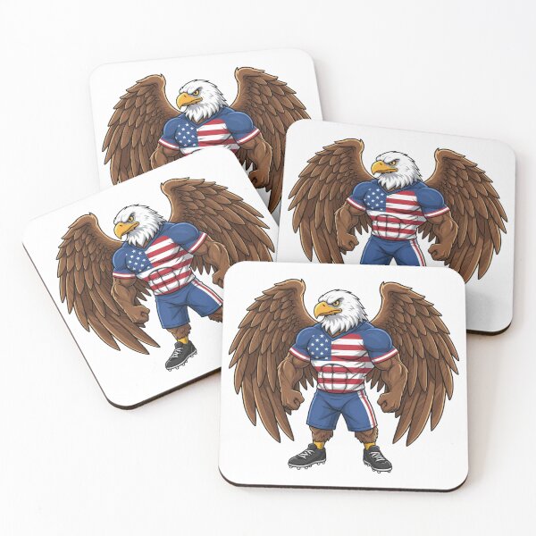 Item preview, Strong American Eagle Football Mascot 2026 designed and sold by ArtByKatti.