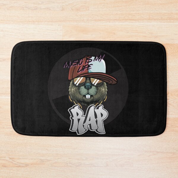 Item preview, Funny beaver in a hat with a chain around his neck- for music fans designed and sold by Lovelalaland.