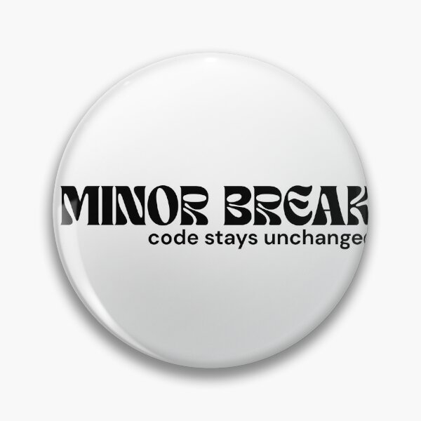 Item preview, MINOR BREAK – code stays unchanged | Minimalist Glitch Text Design | RETL Style | Dark Humor Quote designed and sold by RETL.