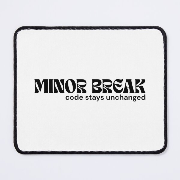 Item preview, MINOR BREAK – code stays unchanged | Minimalist Glitch Text Design | RETL Style | Dark Humor Quote designed and sold by RETL.