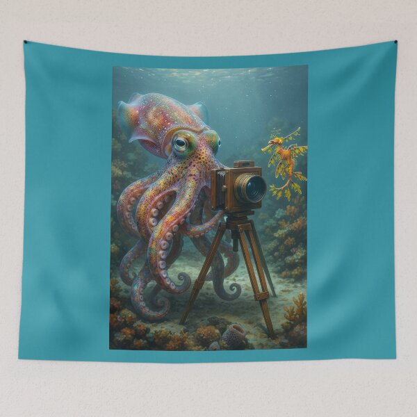 Item preview, Squid Photographer and Leafy Sea Dragon designed and sold by Tridentulus.