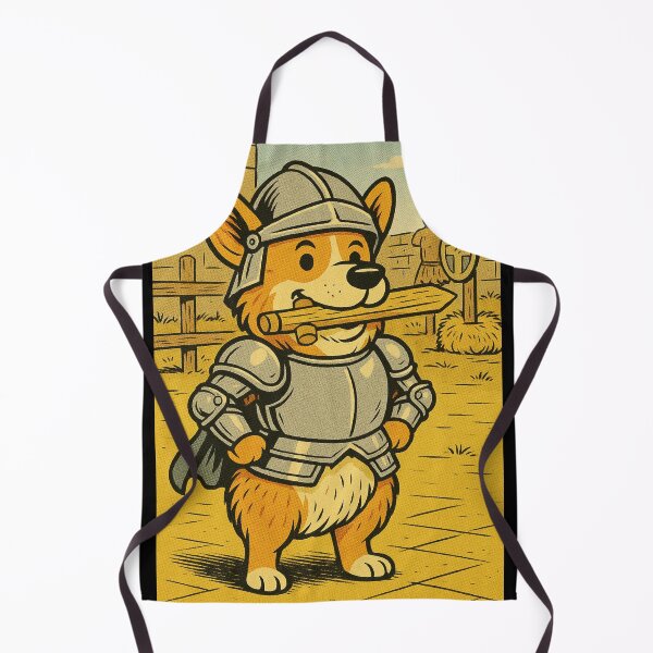Item preview, Castlecore Pets: Corgi – Training Knight Corgi – Gift for Corgi Lovers • Retro Comics • Vintage Halftone designed and sold by JacobKAurumhead.