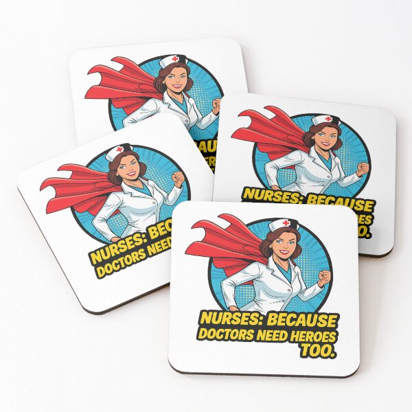 Item preview, Nurses: Because Doctors Need Heroes Too – Superhero Nurse Sticker designed and sold by Mirkoniart.