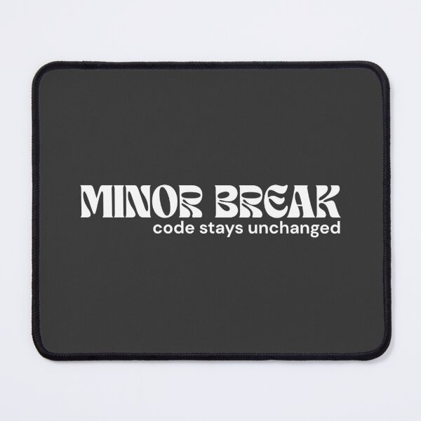 Item preview, MINOR BREAK (White Edition) – code stays unchanged | Minimalist Text | Glitch Humor Quote | RETL Style designed and sold by RETL.