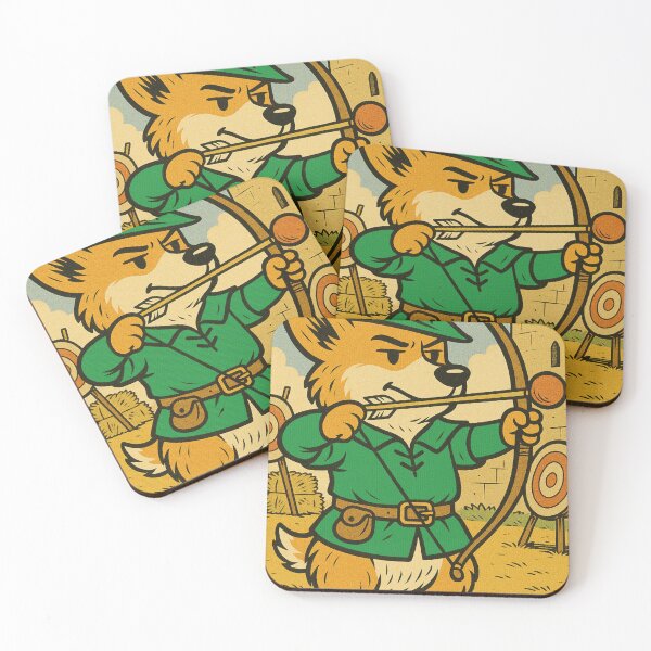 Item preview, Castlecore Pets: Corgi – Corgi Forest Archer – Gift for Corgi Lovers • Retro Comics • Vintage Halftone designed and sold by JacobKAurumhead.