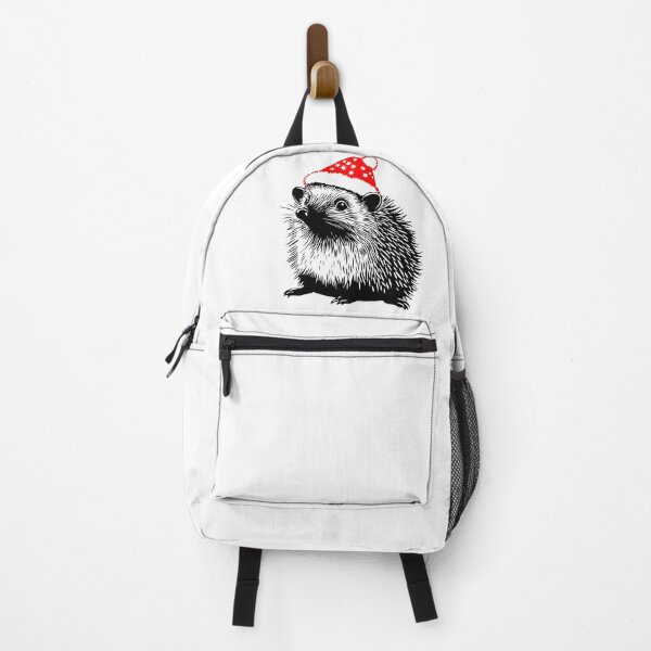 Item preview, Hedgehog in Christmas Hat designed and sold by JollyCritters.