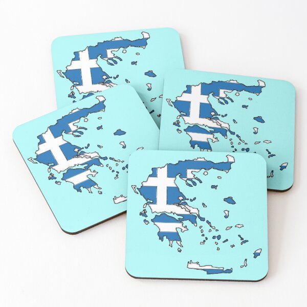 Item preview, Greece Map With Greek Flag designed and sold by Havocgirl.