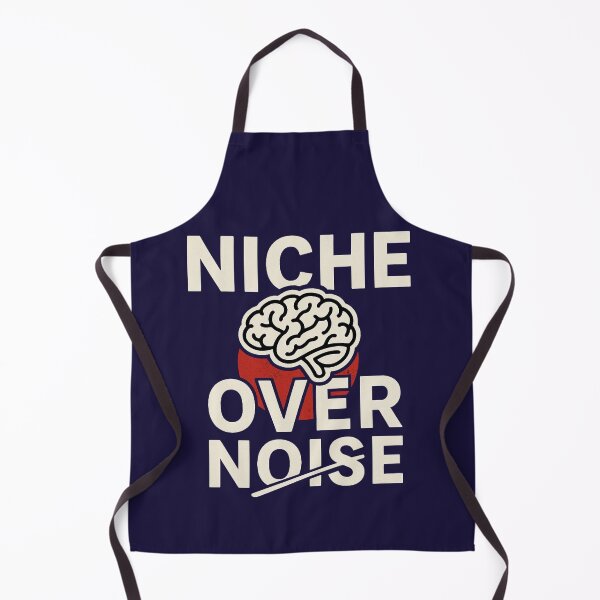 Item preview, Niche Over Noise – Focused Mindset Minimalist Typography designed and sold by The Melanic.
