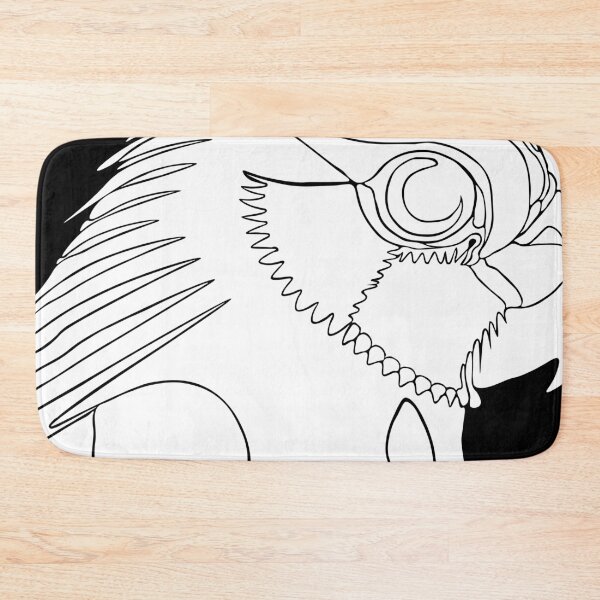 Item preview, Graphic Parrot Drawing in White designed and sold by BoldLineArt.